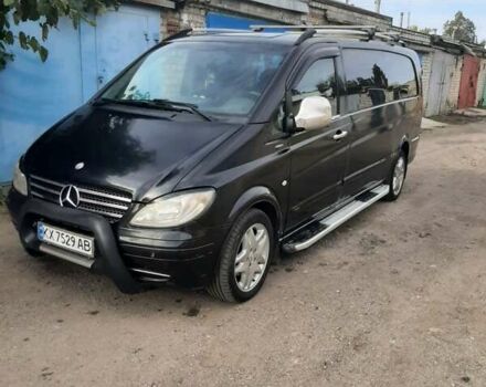 Черный Мерседес Вито, объемом двигателя 2.15 л и пробегом 420 тыс. км за 8500 $, фото 24 на Automoto.ua