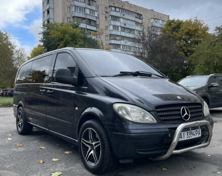 Черный Мерседес Вито, объемом двигателя 2.15 л и пробегом 438 тыс. км за 7900 $, фото 2 на Automoto.ua