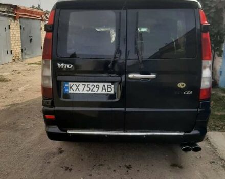 Черный Мерседес Вито, объемом двигателя 2.15 л и пробегом 420 тыс. км за 8500 $, фото 3 на Automoto.ua