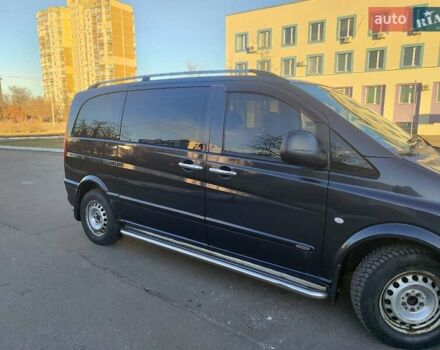 Черный Мерседес Вито, объемом двигателя 2.15 л и пробегом 300 тыс. км за 8200 $, фото 1 на Automoto.ua