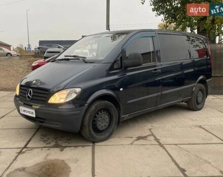 Черный Мерседес Вито, объемом двигателя 2.15 л и пробегом 268 тыс. км за 6490 $, фото 2 на Automoto.ua