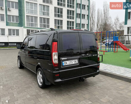 Черный Мерседес Вито, объемом двигателя 2.2 л и пробегом 256 тыс. км за 7800 $, фото 3 на Automoto.ua