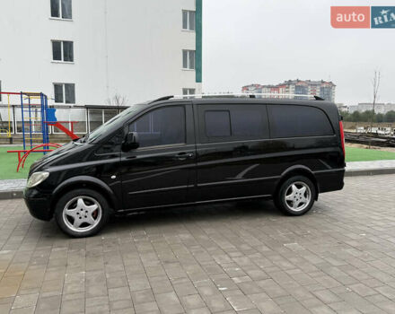 Черный Мерседес Вито, объемом двигателя 2.2 л и пробегом 285 тыс. км за 7999 $, фото 7 на Automoto.ua