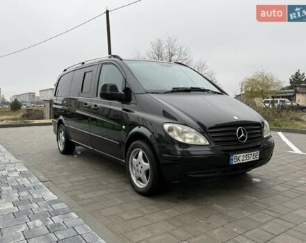 Черный Мерседес Вито, объемом двигателя 2.2 л и пробегом 256 тыс. км за 7800 $, фото 8 на Automoto.ua