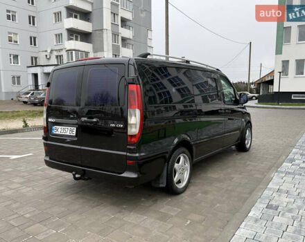 Черный Мерседес Вито, объемом двигателя 2.2 л и пробегом 256 тыс. км за 7800 $, фото 5 на Automoto.ua