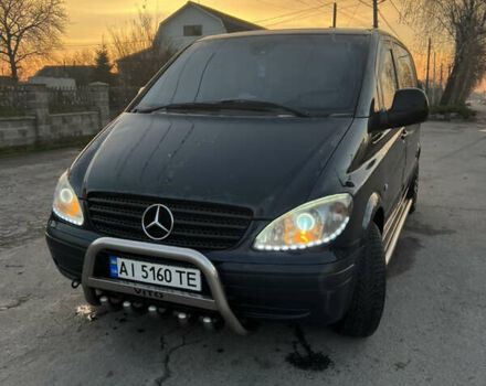 Черный Мерседес Вито, объемом двигателя 2.15 л и пробегом 46 тыс. км за 7299 $, фото 1 на Automoto.ua
