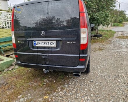 Черный Мерседес Вито, объемом двигателя 2.1 л и пробегом 500 тыс. км за 5500 $, фото 1 на Automoto.ua