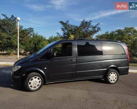 Черный Мерседес Вито, объемом двигателя 2.15 л и пробегом 375 тыс. км за 7500 $, фото 7 на Automoto.ua
