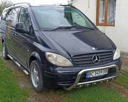 Черный Мерседес Вито, объемом двигателя 2.2 л и пробегом 385 тыс. км за 9400 $, фото 3 на Automoto.ua
