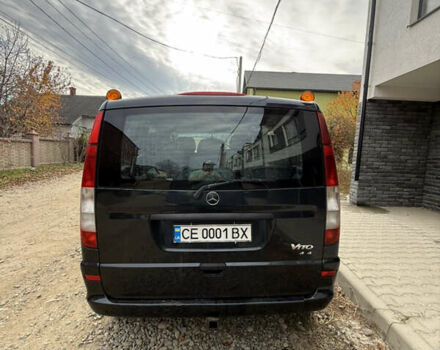 Черный Мерседес Вито, объемом двигателя 2.15 л и пробегом 309 тыс. км за 8500 $, фото 4 на Automoto.ua