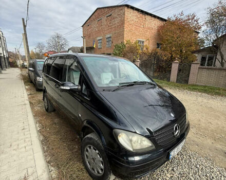 Черный Мерседес Вито, объемом двигателя 2.15 л и пробегом 309 тыс. км за 8500 $, фото 6 на Automoto.ua