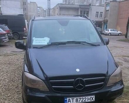 Черный Мерседес Вито, объемом двигателя 2.1 л и пробегом 333 тыс. км за 9200 $, фото 1 на Automoto.ua