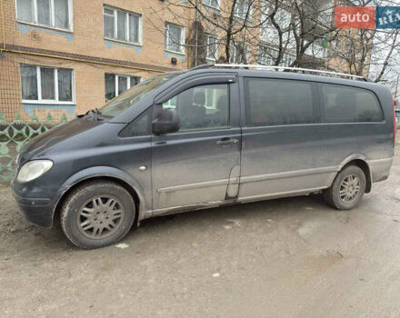 Черный Мерседес Вито, объемом двигателя 2.2 л и пробегом 260 тыс. км за 6400 $, фото 2 на Automoto.ua