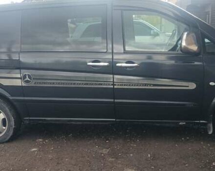 Черный Мерседес Вито, объемом двигателя 2.15 л и пробегом 270 тыс. км за 9000 $, фото 4 на Automoto.ua