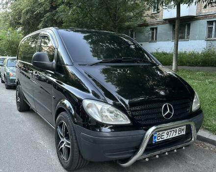 Черный Мерседес Вито, объемом двигателя 3 л и пробегом 453 тыс. км за 13000 $, фото 1 на Automoto.ua