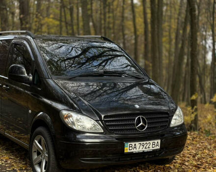 Черный Мерседес Вито, объемом двигателя 2.15 л и пробегом 330 тыс. км за 11600 $, фото 2 на Automoto.ua