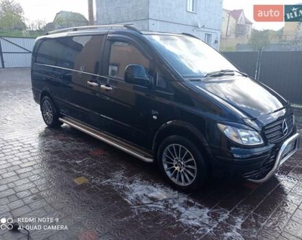 Черный Мерседес Вито, объемом двигателя 2.15 л и пробегом 365 тыс. км за 12500 $, фото 4 на Automoto.ua