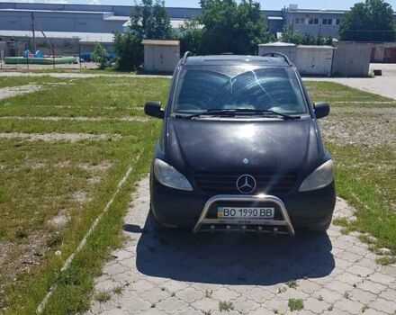 Черный Мерседес Вито, объемом двигателя 2.2 л и пробегом 999 тыс. км за 9500 $, фото 4 на Automoto.ua
