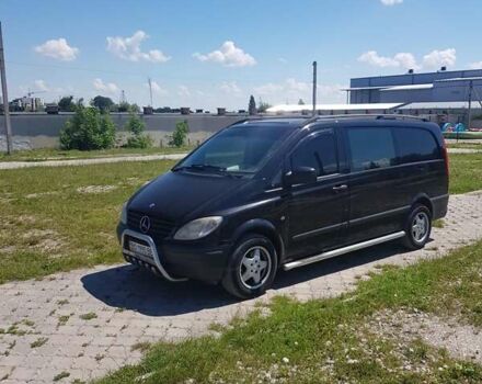 Черный Мерседес Вито, объемом двигателя 2.2 л и пробегом 999 тыс. км за 9500 $, фото 2 на Automoto.ua