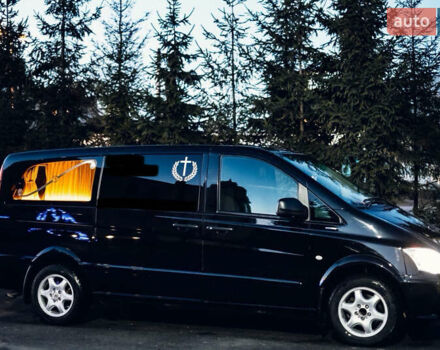 Черный Мерседес Вито, объемом двигателя 2.2 л и пробегом 320 тыс. км за 27600 $, фото 1 на Automoto.ua