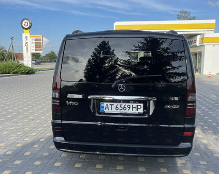 Черный Мерседес Вито, объемом двигателя 2.14 л и пробегом 173 тыс. км за 19200 $, фото 3 на Automoto.ua