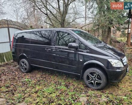 Черный Мерседес Вито, объемом двигателя 2.14 л и пробегом 296 тыс. км за 17000 $, фото 2 на Automoto.ua