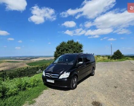 Черный Мерседес Вито, объемом двигателя 2.1 л и пробегом 220 тыс. км за 12500 $, фото 1 на Automoto.ua