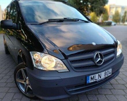 Черный Мерседес Вито, объемом двигателя 2.2 л и пробегом 228 тыс. км за 9400 $, фото 1 на Automoto.ua