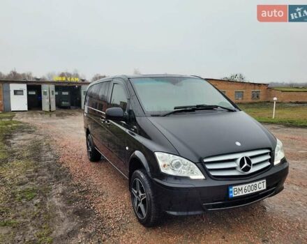 Черный Мерседес Вито, объемом двигателя 2.14 л и пробегом 296 тыс. км за 17000 $, фото 3 на Automoto.ua
