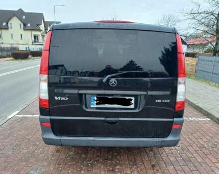 Черный Мерседес Вито, объемом двигателя 2.2 л и пробегом 221 тыс. км за 8200 $, фото 3 на Automoto.ua