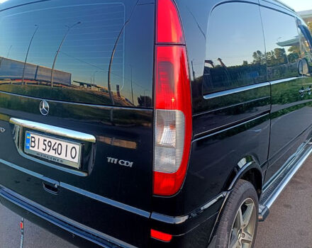 Черный Мерседес Вито, объемом двигателя 2.1 л и пробегом 373 тыс. км за 8300 $, фото 3 на Automoto.ua