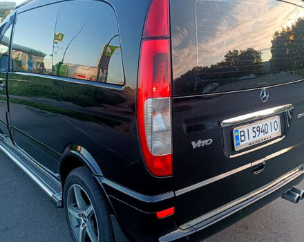 Черный Мерседес Вито, объемом двигателя 2.1 л и пробегом 373 тыс. км за 8300 $, фото 1 на Automoto.ua