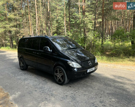 Черный Мерседес Вито, объемом двигателя 2.2 л и пробегом 330 тыс. км за 8000 $, фото 6 на Automoto.ua