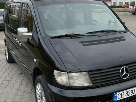 Черный Мерседес Вито, объемом двигателя 2.2 л и пробегом 430 тыс. км за 4500 $, фото 1 на Automoto.ua