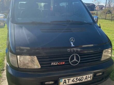 Черный Мерседес Вито, объемом двигателя 2.2 л и пробегом 260 тыс. км за 3000 $, фото 1 на Automoto.ua