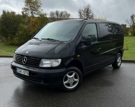 Черный Мерседес Вито, объемом двигателя 2.2 л и пробегом 281 тыс. км за 3100 $, фото 1 на Automoto.ua