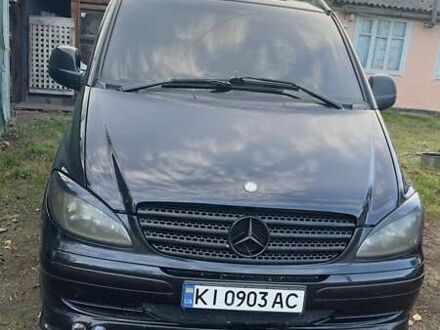 Черный Мерседес Вито, объемом двигателя 2.15 л и пробегом 460 тыс. км за 8300 $, фото 1 на Automoto.ua