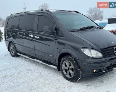 Черный Мерседес Вито, объемом двигателя 2.2 л и пробегом 530 тыс. км за 10500 $, фото 1 на Automoto.ua
