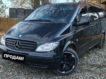 Черный Мерседес Вито, объемом двигателя 2.2 л и пробегом 396 тыс. км за 6700 $, фото 1 на Automoto.ua