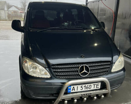 Черный Мерседес Вито, объемом двигателя 2.15 л и пробегом 460 тыс. км за 6899 $, фото 1 на Automoto.ua