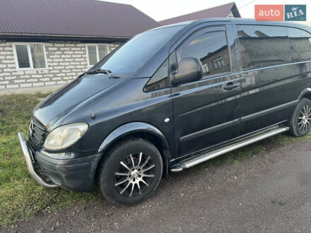 Черный Мерседес Вито, объемом двигателя 2.15 л и пробегом 46 тыс. км за 7299 $, фото 1 на Automoto.ua