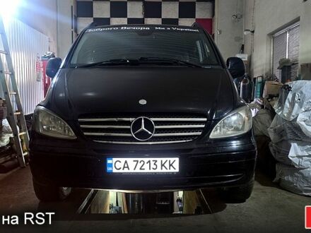 Черный Мерседес Вито, объемом двигателя 2.1 л и пробегом 405 тыс. км за 8500 $, фото 1 на Automoto.ua