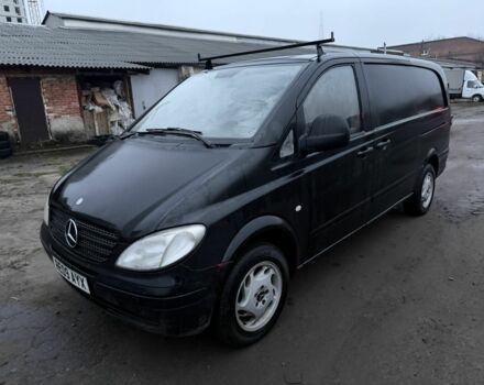 Черный Мерседес Вито, объемом двигателя 2.2 л и пробегом 216 тыс. км за 3500 $, фото 1 на Automoto.ua