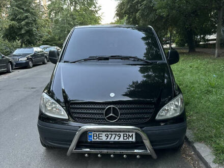 Черный Мерседес Вито, объемом двигателя 3 л и пробегом 453 тыс. км за 13000 $, фото 1 на Automoto.ua
