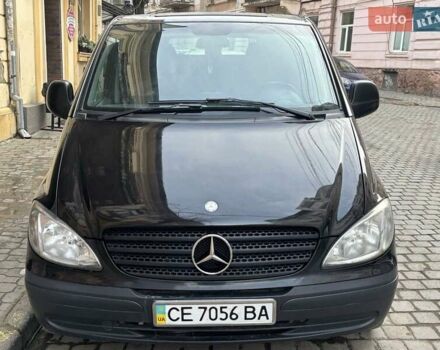 Черный Мерседес Вито, объемом двигателя 2.15 л и пробегом 297 тыс. км за 10300 $, фото 1 на Automoto.ua