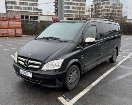 Черный Мерседес Вито, объемом двигателя 2.2 л и пробегом 328 тыс. км за 14200 $, фото 1 на Automoto.ua