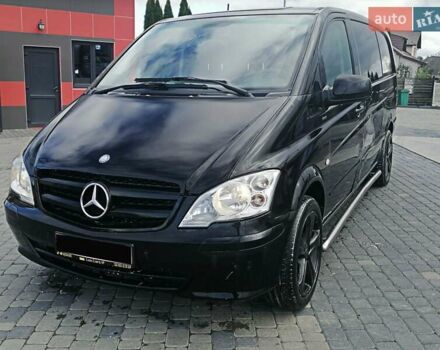 Черный Мерседес Вито, объемом двигателя 2.2 л и пробегом 199 тыс. км за 14950 $, фото 1 на Automoto.ua