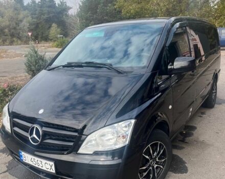 Черный Мерседес Вито, объемом двигателя 2.1 л и пробегом 275 тыс. км за 12000 $, фото 1 на Automoto.ua