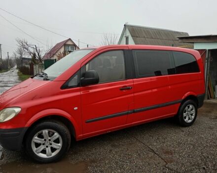 Красный Мерседес Вито, объемом двигателя 2.1 л и пробегом 334 тыс. км за 6200 $, фото 2 на Automoto.ua