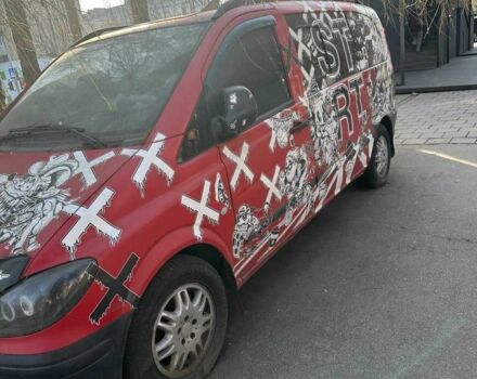 Красный Мерседес Вито, объемом двигателя 2.1 л и пробегом 480 тыс. км за 7000 $, фото 2 на Automoto.ua